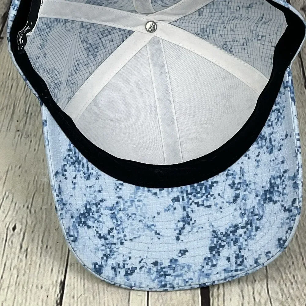 OAKLEY Sand Camo Hat Mens Cap Blue Water Repellent Adjustable One Size